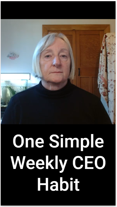 One Simple Weekly CEO Habit
