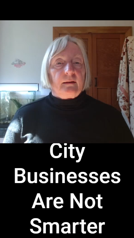 City Businesses Are Not Smarter